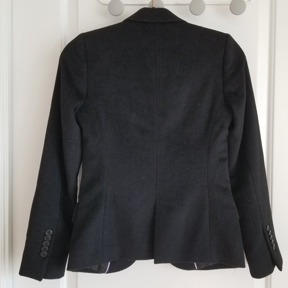 Black Wool Cashmere Blazer/ Suit Jacket - Picture 2 of 11